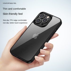 Pha Lê Trong Suốt PC TPU Vỏ Điện Thoại Thông Minh Cứng Chống Sốc Không Dễ Dàng Để Màu Vàng - Product Image 3