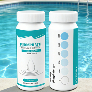 Bandelettes de <span class=keywords><strong>test</strong></span> de <span class=keywords><strong>phosphate</strong></span> pour kits d'analyse de la qualité de l'eau des piscines et des aquariums (30 bandelettes) - Product Image 1