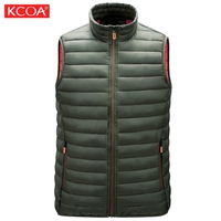 Vente en gros Gilet d'hiver en coton avec poche zippée Veste sans manches avec logo personnalisé Gilet bouffant pour hommes