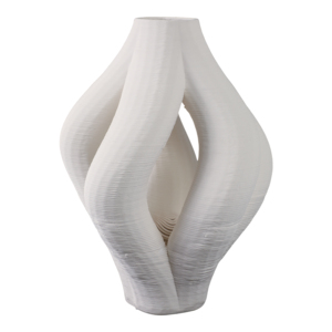 Vaso scultoreo in porcellana stampato in 3D per decorazioni da soggiorno e casa - Product Image 4