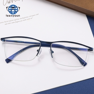 Teenyoun en Stock femmes mode diamant lunettes cadres demi-cadre bleu lumière bloquant lunettes <span class=keywords><strong>pour</strong></span> femmes en gros - Product Image 1
