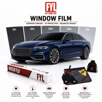 Film de fenêtre en céramique IR90 haute définition IRR90% UV99% anti-éblouissement, film solaire de luxe pour vitres de voiture, 8 ans