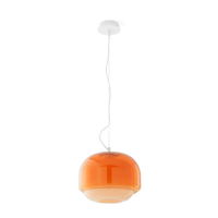 Simig Lighting Suspension macaron en verre coloré double dôme nordique Sanae Nordic Round