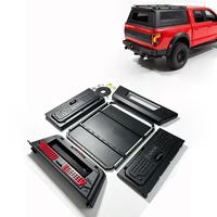 Auvent de camion en alliage d'aluminium imperméable, verrouillable, avec toit rigide, fabriqué au Sichuan pour pick-up 4x4