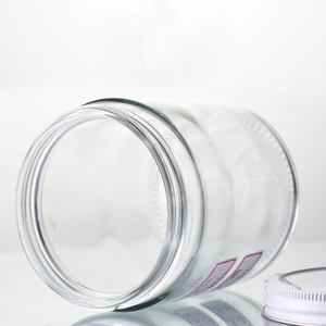 โหลแก้วใสทรงตรง8ออนซ์,พร้อมฝาเกลียวสำหรับใส่อาหารลูกกวาดน้ำผึ้งและคาเวียร์ - Product Image 5
