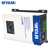 Contrôleur de charge solaire MPPT MYAMi 100A 60A 30A réglable 12V 24V 48V avec entrée PV max 150V et écran LCD pour système solaire domestique/camping-car/voiture