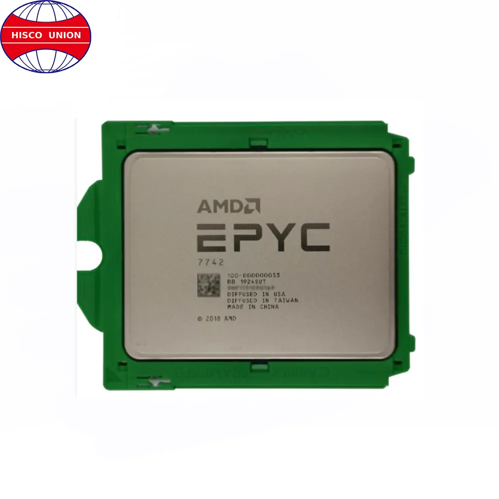 Marka yeni AMD 7742 2.2 GHz soket SP3 100-000000053 64 çekirdekli sunucu işlemcisi