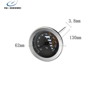 SW <span class=keywords><strong>termometer</strong></span> panggangan untuk daging BBQ, pengukur suhu dapur air memasak dengan klip panci 130 mm <span class=keywords><strong>Probe</strong></span> panjang - Product Image 2