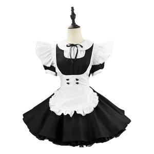 Disfraz de Sirvienta para Niñas, Tallas S-5XL, Estilo Antiguo, Vestidos <span class=keywords><strong>Lolita</strong></span> a la Moda, Disfraz de Cosplay para Fiesta, Vestido <span class=keywords><strong>Lolita</strong></span> Negro para Restaurante - Product Image 5