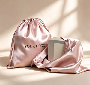 Source Manufacturer Imitation Silk Drawstring Pouch Makeup Pouch <b>Satin</b> Drawstring Bag <b>Shoe</b> Pouch Small Medium Size - Product Image 4