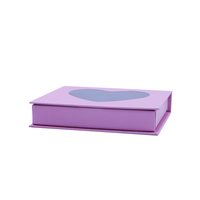 Boîte cadeau vide personnalisée avec logo, de haute qualité, rigide, recyclable, avec revêtement mat, emballage avec tiroir et autocollant fenêtre