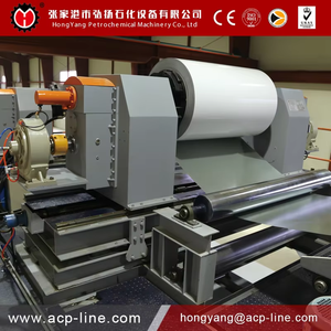 Hongyang Automatic Continuous ACP Composite Panel <span class=keywords><strong>Line</strong></span> Schneide maschine Motor kern komponente 3 m²/min Kapazität Stahl konstruktion - Product Image 2