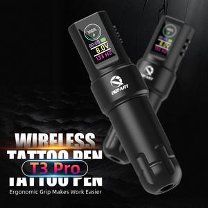 Stylo à tatouer sans fil DQFAR T3 <span class=keywords><strong>PRO</strong></span> en plastique avec écran couleur, <span class=keywords><strong>machine</strong></span> à tatouer à entraînement direct, fonctionnant sur batterie - Product Image 2