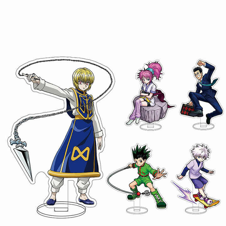 6 Peças Figura Hunter X Hunter Kurapika Gon Freecss Killua Zolyck