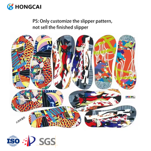 होंगकेई कस्टम लोगो डिजाइन एवा चप्पल गर्मी हस्तांतरण मुद्रण जूता सम्मिलित कार्टून पैटर्न लेबल स्टिकर - Product Image 1