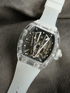 Billet d'entrée de prestige, personnalisation haut de gamme, montre en forme de baril, montre mécanique en cristal de qualité supérieure - Product Image 3