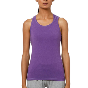 Débardeur pour femme en coton, sans manches, décontracté, coupe ajustée - Product Image 2