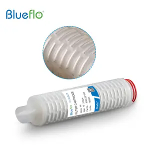 Produsen Tiongkok 5 Mikron 10/20/30/40 Inci PP Polipropilena Filter Lipit untuk Perawatan Air Industri