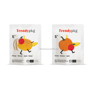 Sachet réutilisable en PE imprimé par gravure, écologique et recyclable, pour soupe de poulet épicée, avec fermeture éclair