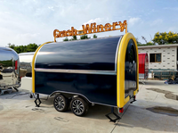 Food truck personnalisable avec blocs de couleur, entièrement équipé, cuisine mobile, kiosque de rue