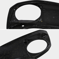 Couverture supérieure de boîte latérale en fibre de carbone forgée mate pour modèles audio Touring CVO Street Glide 2023-2025