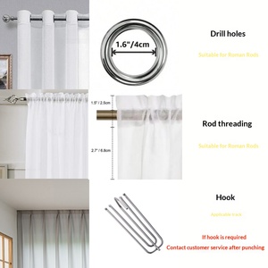 Tenda Trasparente Moderna con Perline Arcobaleno, Leggera e Decorativa <span class=keywords><strong>per</strong></span> <span class=keywords><strong>Camera</strong></span> da Letto Estiva delle Ragazze - Product Image 5