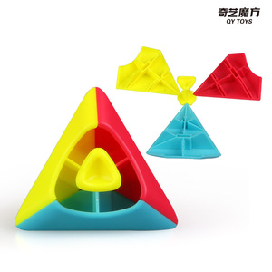 Qiyi 2x2 Pyramid Cube, puzzle triangulaire coloré, jouet éducatif stimulant le cerveau pour enfants de 8 à 13 ans - Product Image 4
