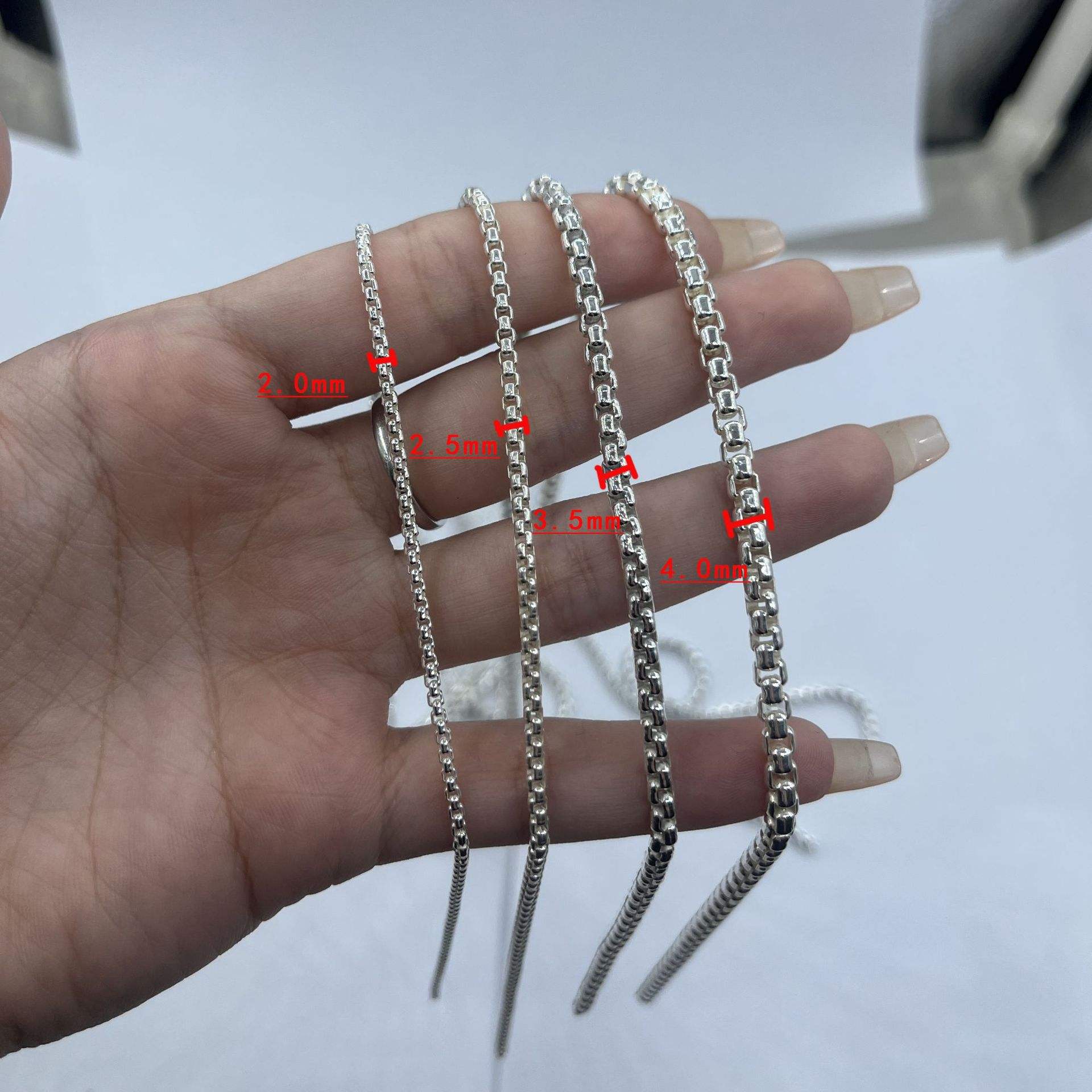 Chunky Venetian Link Chain - 925 Sterling Silver