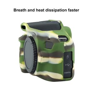 Funda de cámara de silicona segura profesional, carcasa de cuerpo para <span class=keywords><strong>Canon</strong></span> EOS <span class=keywords><strong>2000D</strong></span> (camuflaje) - Product Image 6