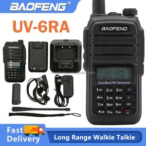 Talkie-walkie portable double bande UV-6RA pour radioamateur, 128 canaux, puissance de sortie 5W, résistance à l'eau IPX-1, batterie 1800mAh - Product Image 6