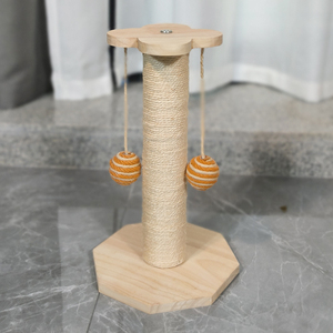向日葵猫抓挠柱剑麻猫爪抓挠杆花转盘玩具猫树家具 - Product Image 3