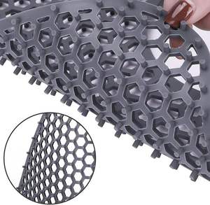 Alfombrilla protectora de silicona para fregadero, accesorio plegable antideslizante y resistente al calor para el drenaje trasero del fregadero de cocina, rejilla para el orificio inferior. - Product Image 4