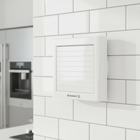 Ventilateur d'extraction axial électrique en plastique pour toit, 4 pouces, 220V 50Hz, 1,4m/min, blanc, 2050 tr/min, cuisine, salle de bain, OEM/ODM personnalisable