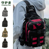 Sac messager unisexe X224Custom pour sports de plein air, sac à bandoulière classique, sac de poitrine tactique décontracté pour la randonnée, la pêche, le camping