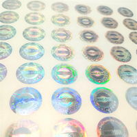 Autocollant holographique 3d Anti-contrefaçon, étiquette personnalisée, effet arc-en-ciel, laser, 1 pièce