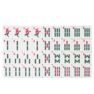 "26mm <b>Mini</b> Travel Mahjong Set 144Pcs Complete Mahjong Tiles for Gambling <b>Table</b>" - Product Image 4