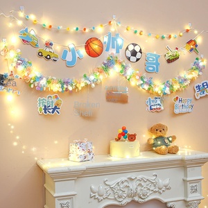 Décoration <span class=keywords><strong>de</strong></span> fête d'anniversaire pour petite fille, scène murale décorative, accessoires d'ambiance pour fête d'enfants et anniversaire <span class=keywords><strong>de</strong></span> garçons - Product Image 3