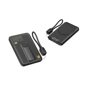 พาวเวอร์แบงค์แม่เหล็กไร้สาย 15W พร้อมจอ LED แสดงผล ความจุ 10000mAh ชาร์จเร็ว PD 22.5W แบบพกพา พร้อมสายคล้องและที่วาง - Product Image 4