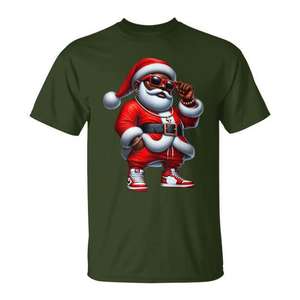 Camiseta Cool Hip Hop Santa Christmas, diseño de estilo callejero, unisex, talla para adultos - Product Image 1