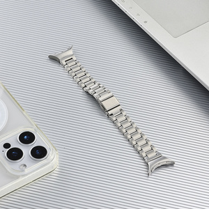 สายนาฬิกาสแตนเลสแบบ 3 ข้อต่อสำหรับ <span class=keywords><strong>Google</strong></span> Pixel Watch 41 มม. สายรัดแบบถอดเปลี่ยนได้รวดเร็ว - Product Image 1