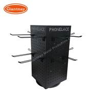 Présentoir d'autocollants double face Euro Hook Rack Desktop Supermarket Pegboard Stand
