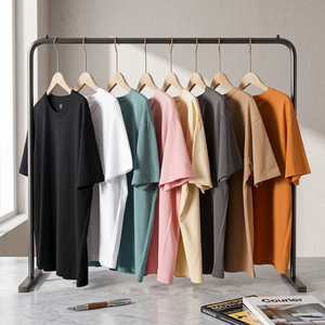 Nuova T-shirt Unisex <span class=keywords><strong>Fear</strong></span> Essenti in Cotone Pesante Lavorato a Maglia, Vestibilità Regolare, Stile Hip Hop, Lusso Traspirante, Maniche Corte da Uomo - Product Image 3