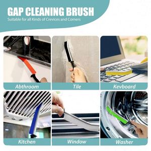 Crevice Cleaning Brushes Long Handle Dead Angle Cleaning Porcelain Plate Hair Dust Brush <b>Gap</b> Bathroom Toilet Kitchen Brush - Product Image 3