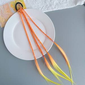 Performance colorée pour enfants tresse perruque queue de cheval tresse bandeau filles <span class=keywords><strong>dreadlocks</strong></span> corde de cheveux mignonne - Product Image 5
