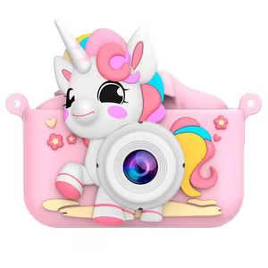 Nouvel appareil photo numérique pour enfants Unicorn 1080P, jouets, mignon cheval, cadeau d'anniversaire pour enfants, appareil photo avec jeu - Product Image 1