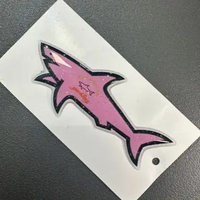 Yüksek kalite ile en iyi satış hızlı teslimat Paul ve köpekbalığı Sticker köpekbalığı bayrağı çıkartması katı dekoratif çıkartmalar