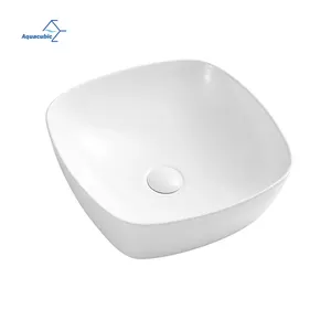 High Quality Low Price Factory Art Wash Face Hand Toilet Square Ceramic Basin