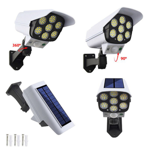 Caméra de sécurité factice à énergie solaire 77 LED lumières de caméra factice - Product Image 3