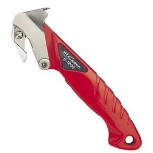 มีดคัตเตอร์อเนกประสงค์ Nt Cutter รุ่น R-1200P สีแดง ใบมีดสแตนเลส ตัดกล่อง เทป สายเคเบิล ด้ามจับ 120 มม. - Product Image 1