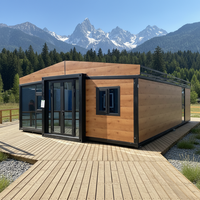 Maison conteneur extensible prête à l'emploi 20ft 40ft, 2-3 chambres, étanche, préfabriquée, avec cuisine et salle de bain, pour hôtel, villa, appartement